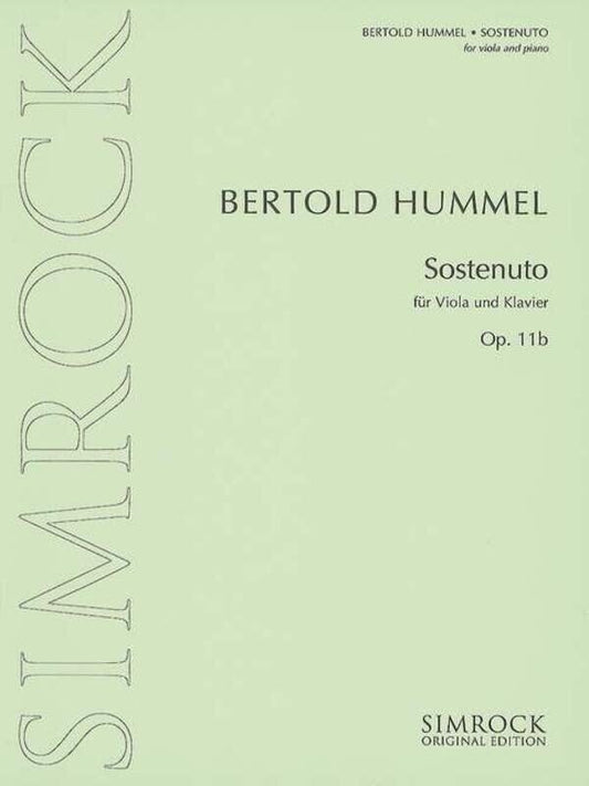Hummel - Sostenuto Op. 11b for Viola/Piano, 4 Pages, Simrock