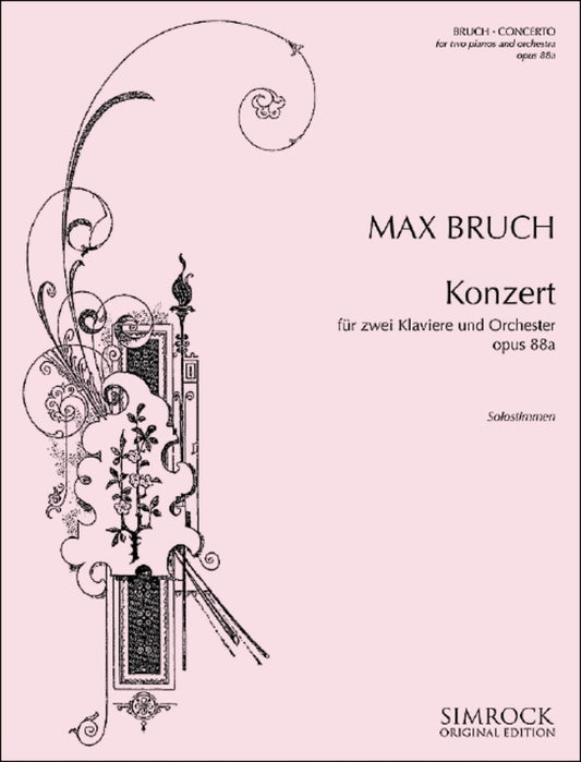Bruch - Concerto For 2 Pianos Op 88A 2P4H