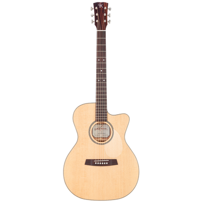 Kremona M25E Steel String Acoustic Guitar with LR Baggs Pickup and Case