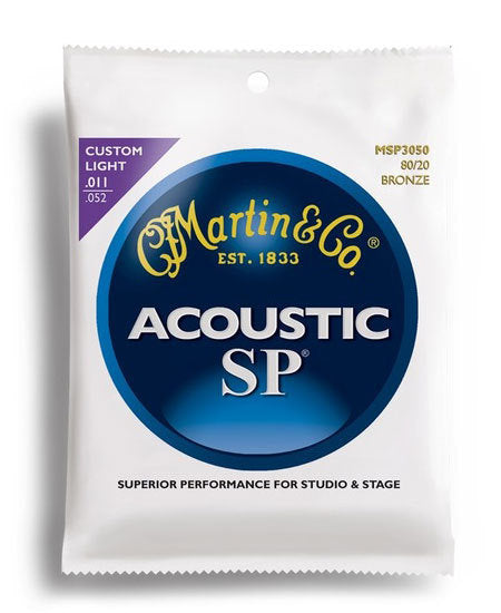 Martin SP 80-20 Bronze Custom Light Guitar String Set (11-52)