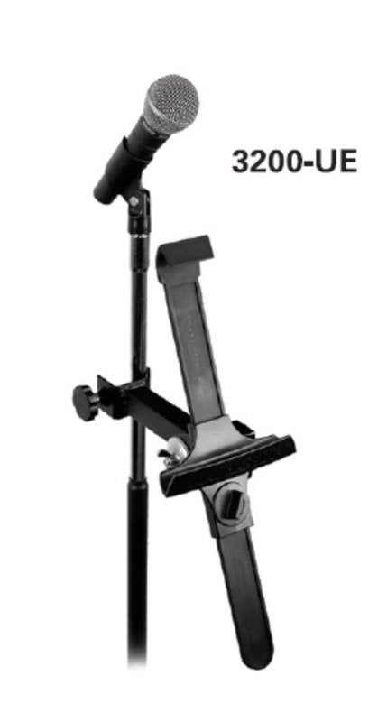 Universal Tablet Holder — Mic/Music Stand Mount with Extension (Manhasset)