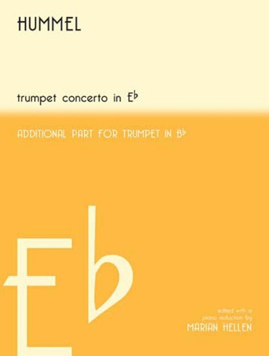 Hummel - Trumpet Concerto E Flat Trumpet/Piano Softcover Book (Bb Trumpet|Eb Trumpet)