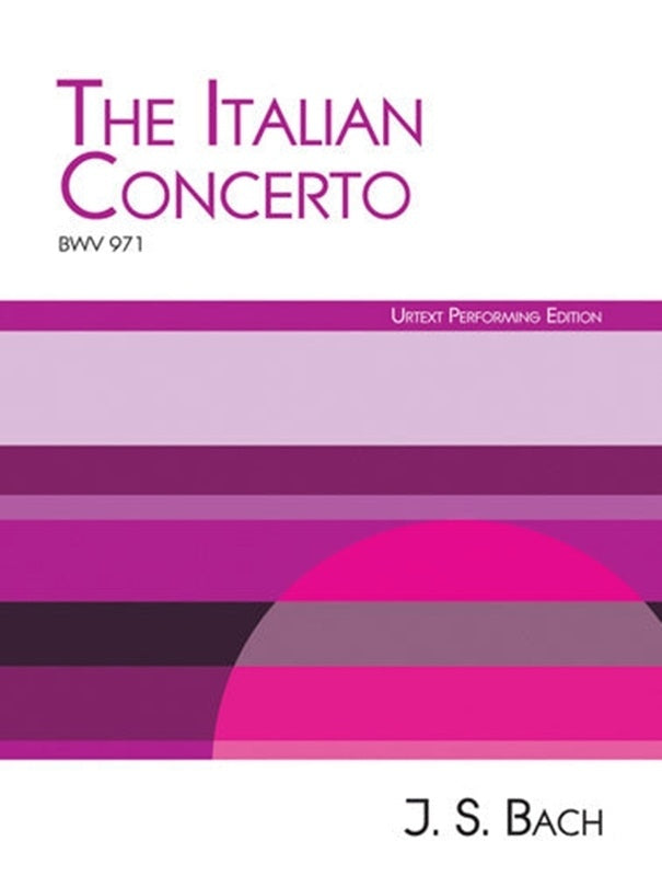 Bach - Italian Concerto Bwv 971 Urtext Softcover Book (Piano)