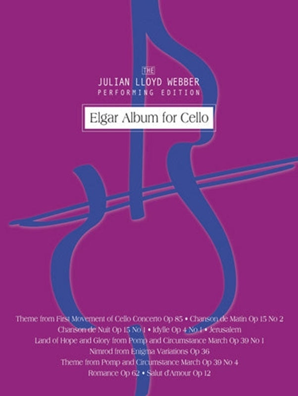 Elgar Album For Cello Softcover Book (Cello)