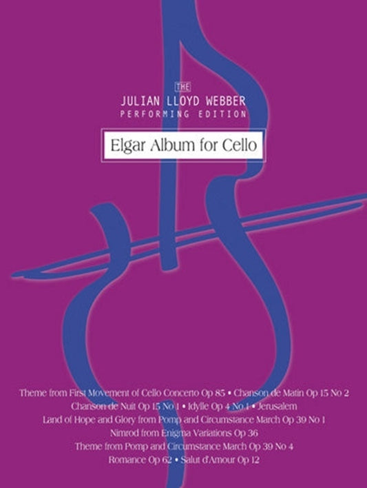 Elgar Album For Cello Softcover Book (Cello)