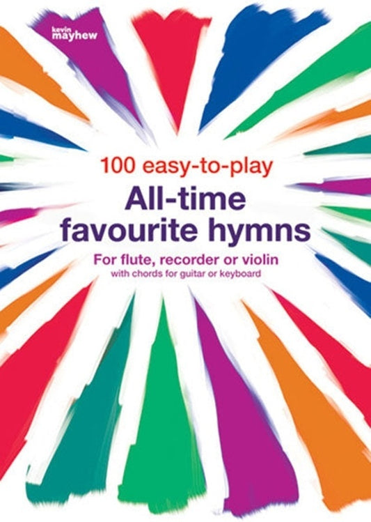 100 Easy To Play All Time Favourite Hymns Flute/Recorder Softcover Book (Flute|Recorder|Violin)