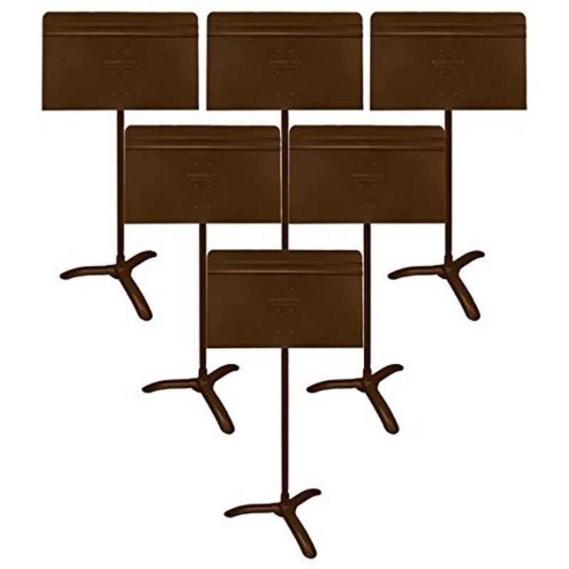 Symphony Music Stand — Brown, Pack of 6 (Manhasset)