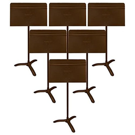 Symphony Music Stand — Brown, Pack of 6 (Manhasset)