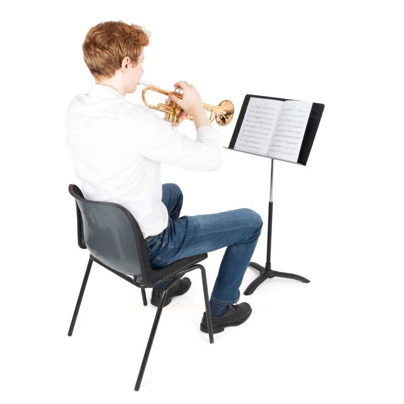 Symphony Concertino Music Stand by Manhasset, Adjustable Height 16'' to 26'' for Seated Musicians — view 6