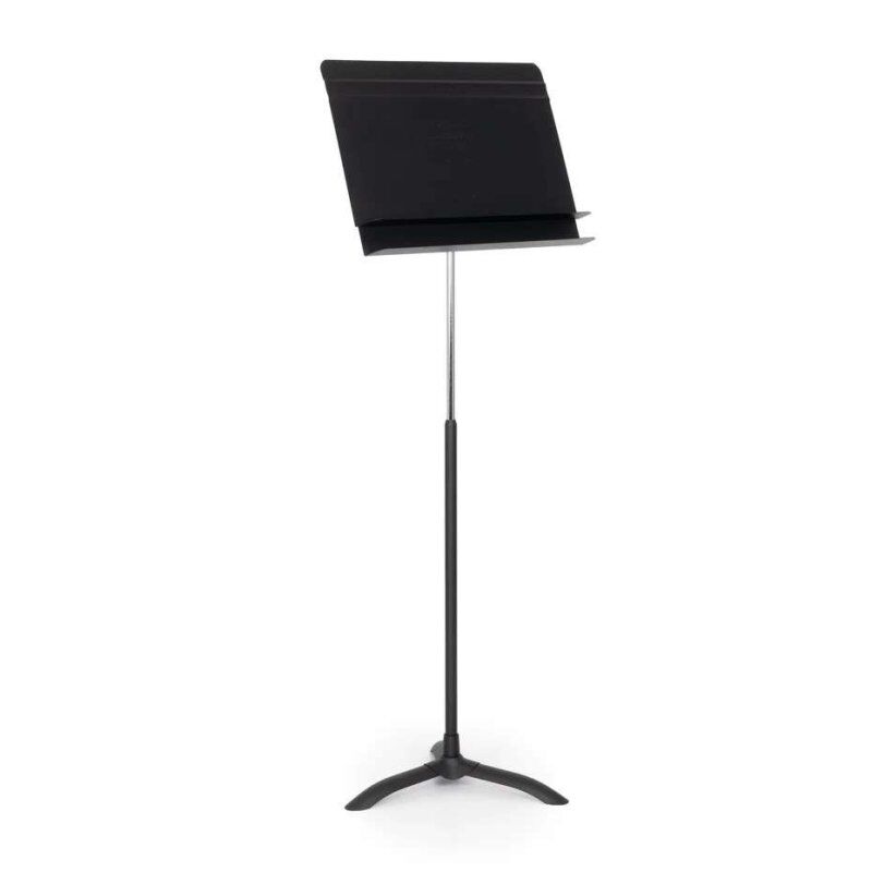 Manhasset Orchestral Music Stand - Adjustable Height and Tilt, Storage Shelf — view 2