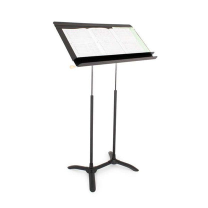 Regal Director Music Stand by Manhasset, Adjustable Height 28.5" to 50.5", Wide Desk 32"x15.5", Stable Base, Built-in Accessory Ledge