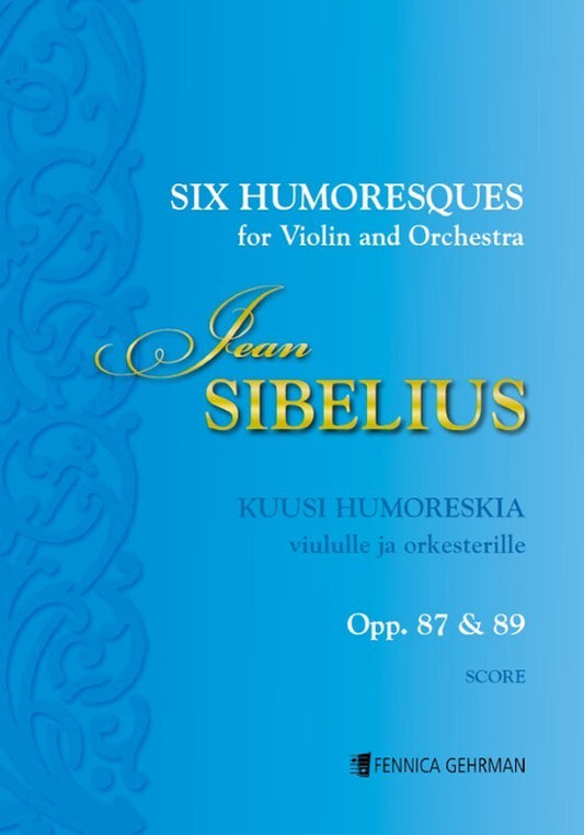 Six Humoresques Violin/Orch Op 87 And 89 Score Book