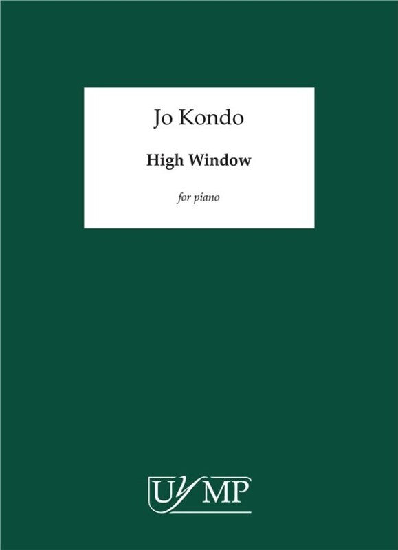 Kondo - High Window For Piano (Softcover Book)