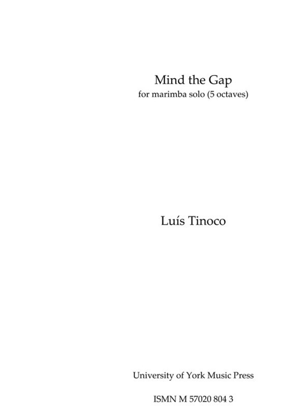 Tinoco - Mind The Gap Marimba Solo (Softcover Book)