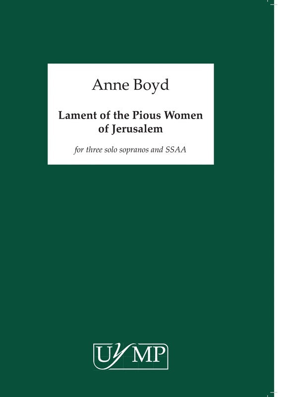 Boyd - Lament Of The Pious Women Of Jerusalem Soli/SSAA