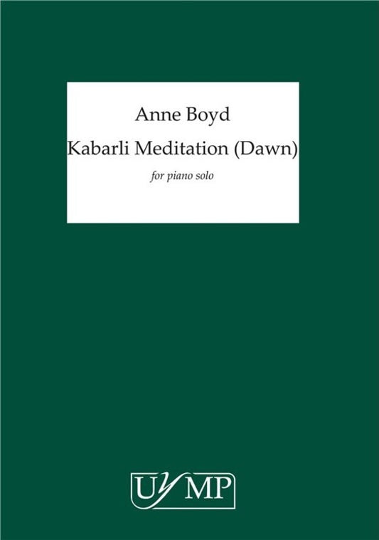 Boyd - Kabarli Meditation (Dawn) For Piano (Softcover Book)