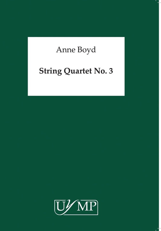 Boyd - String Quartet No 3 Score