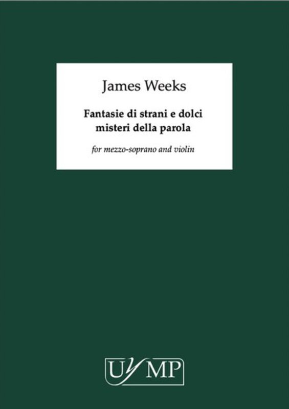 Fantasie Di Strani E Dolci Misteri Della Parola Mezzo/Violin Softcover Book (Claves|Violin)