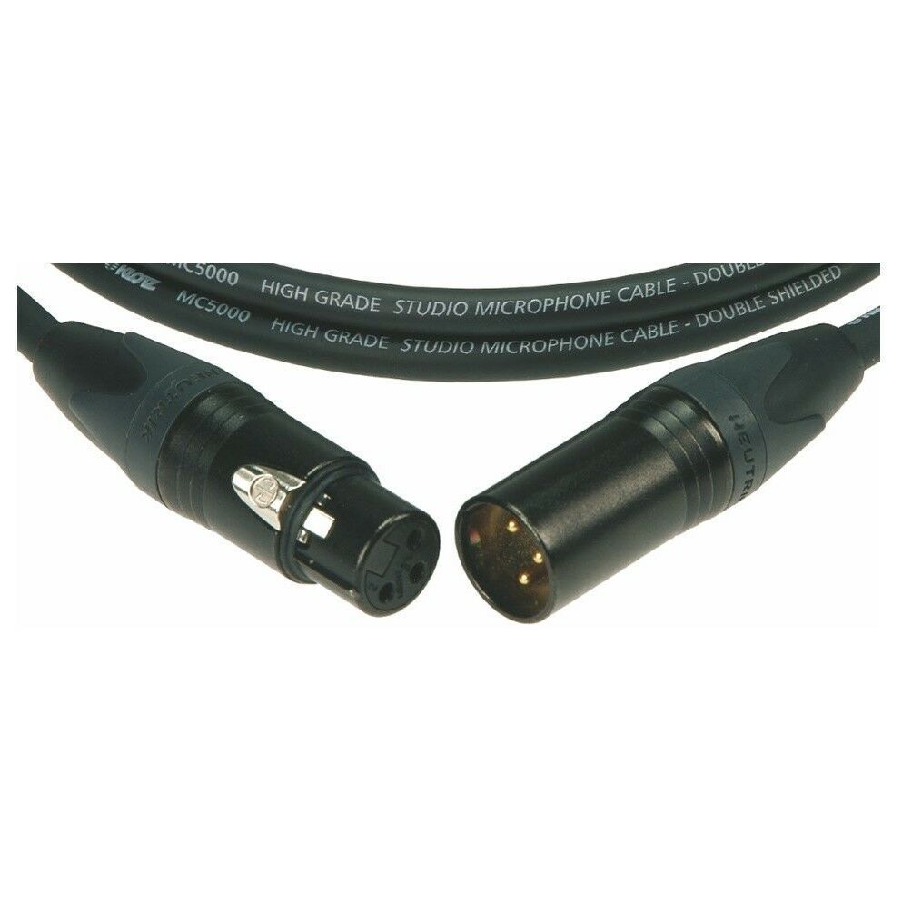 Klotz M5FM10 Microphone Cable Double Bare Copper Spiral Shield Neutrik XLR - 10m — view 2