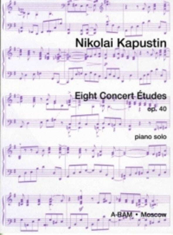 Kapustin - 8 Concert Etudes Op 40 Piano (Softcover Book)