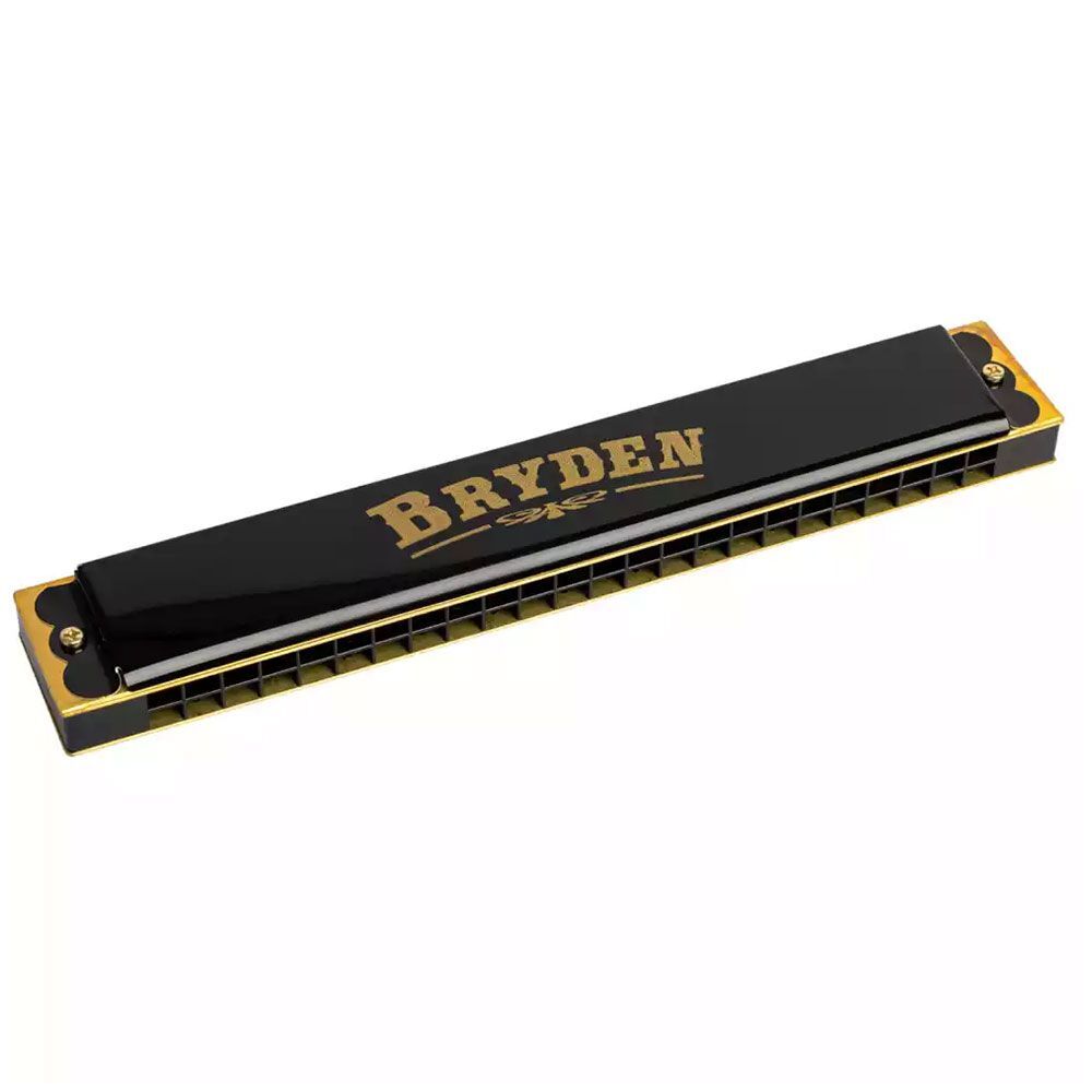 Bryden 24 Hole C Harmonica with 48 Brass Reeds and Carry Case