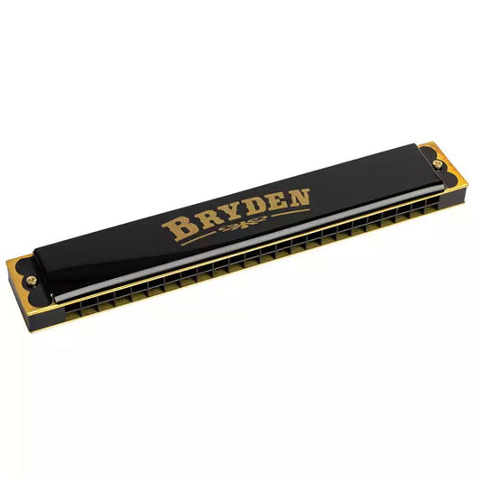 Bryden 24 Hole C Harmonica with 48 Brass Reeds and Carry Case