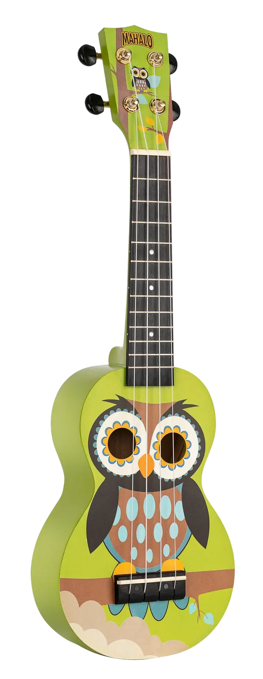 Mahalo Art Owl Soprano Ukulele