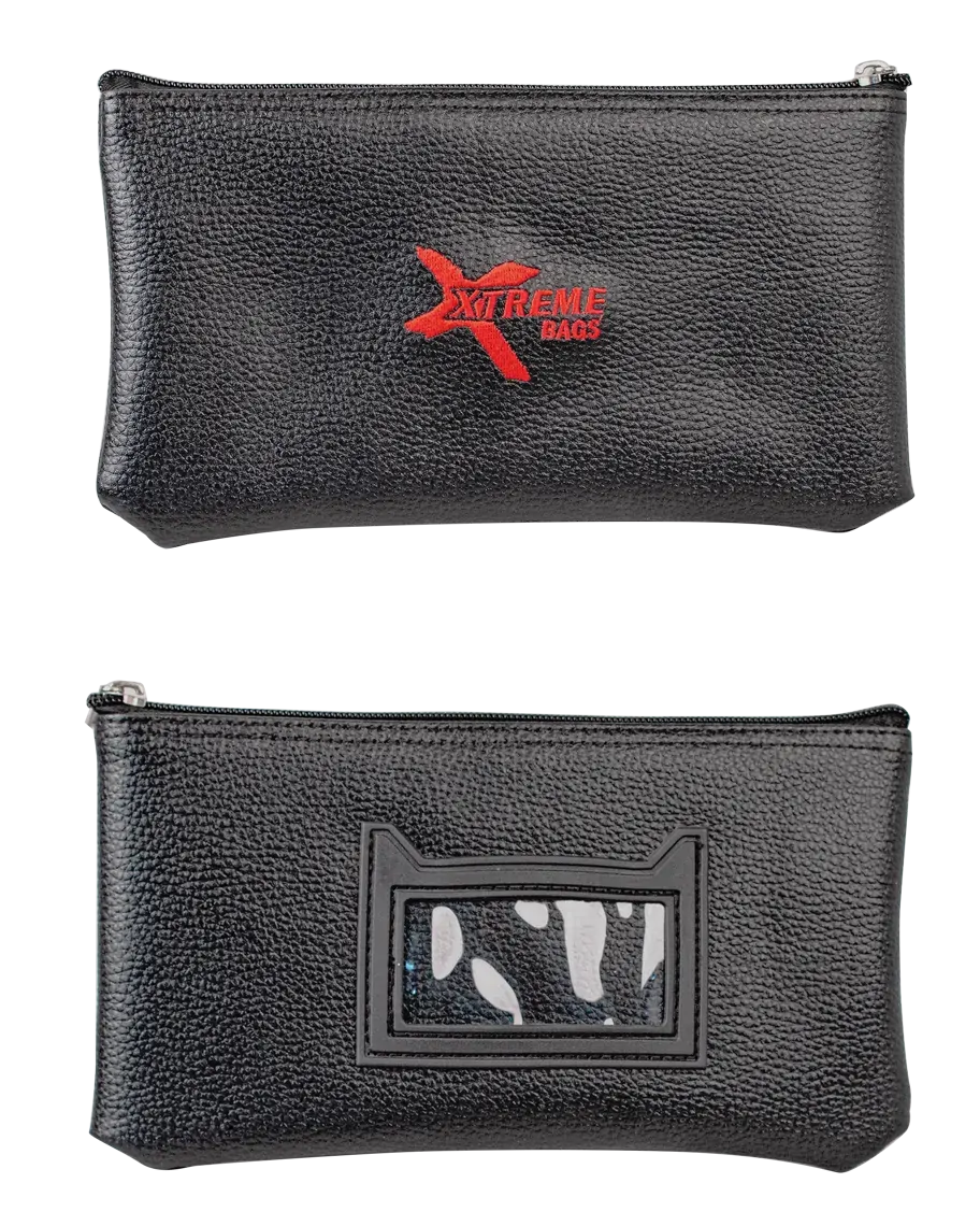 Xtreme Microphone Carry Pouch Deluxe Black Leatherette Case