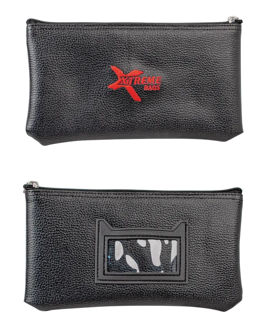 Xtreme Microphone Carry Pouch Deluxe Black Leatherette Case