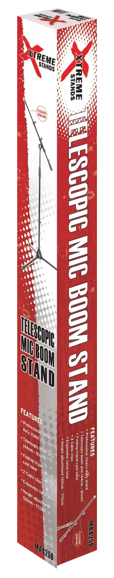 Xtreme MA425B Telescopic Boom Microphone Stand (Black) — view 2