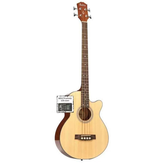 Monterey MAB-315CEN Acoustic Bass Guitar Med Scale w/ Cutaway & Pickup