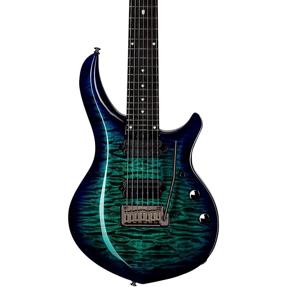 Sterling by Music Man SBMM Majesty MAJ270X Quilted Maple, Cerulean Paradise Electric Guitar — view 2