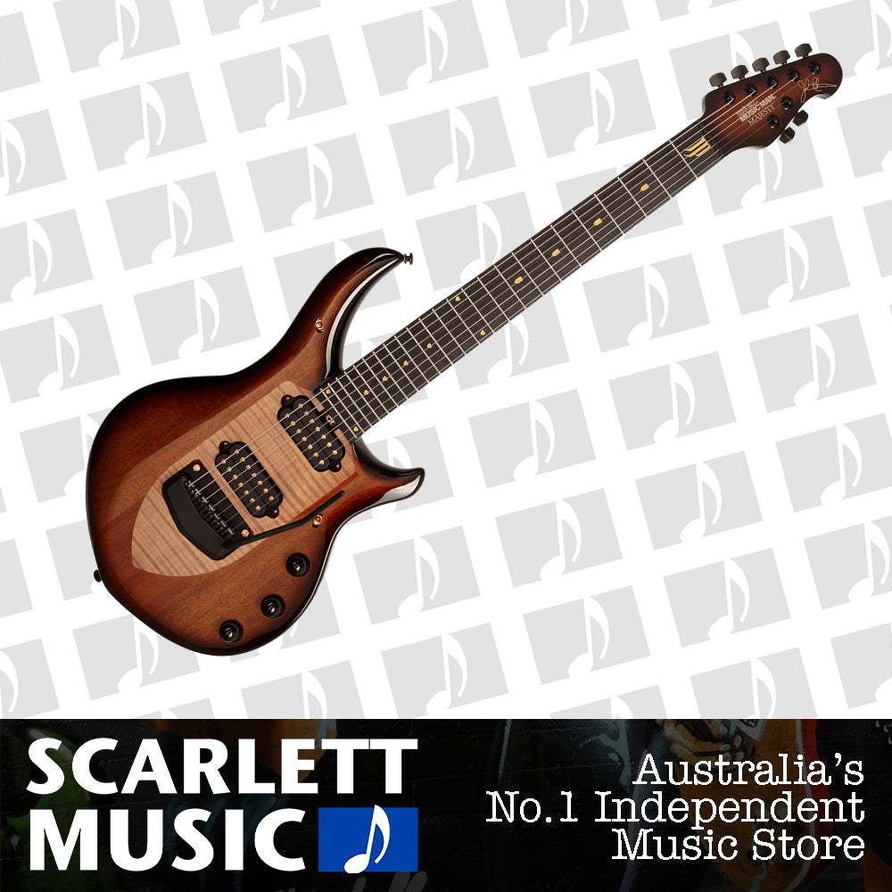 Ernie Ball Music Man Majesty 7 20th Anniversary Honeybutter Burst — view 2