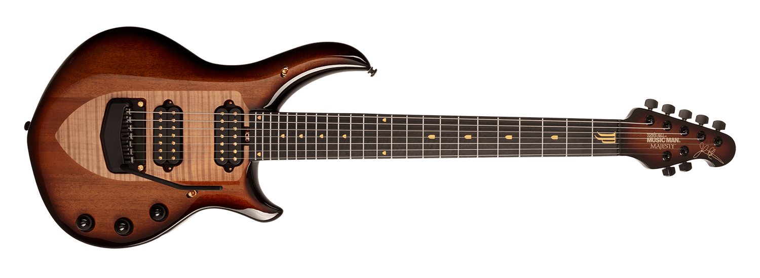 Ernie Ball Music Man Majesty 7 20th Anniversary Honeybutter Burst