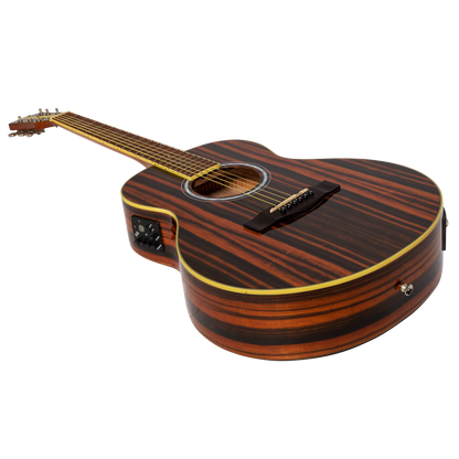 Martinez '51 Series' Acoustic-Electric Short Scale Guitar Amara Gloss — view 3