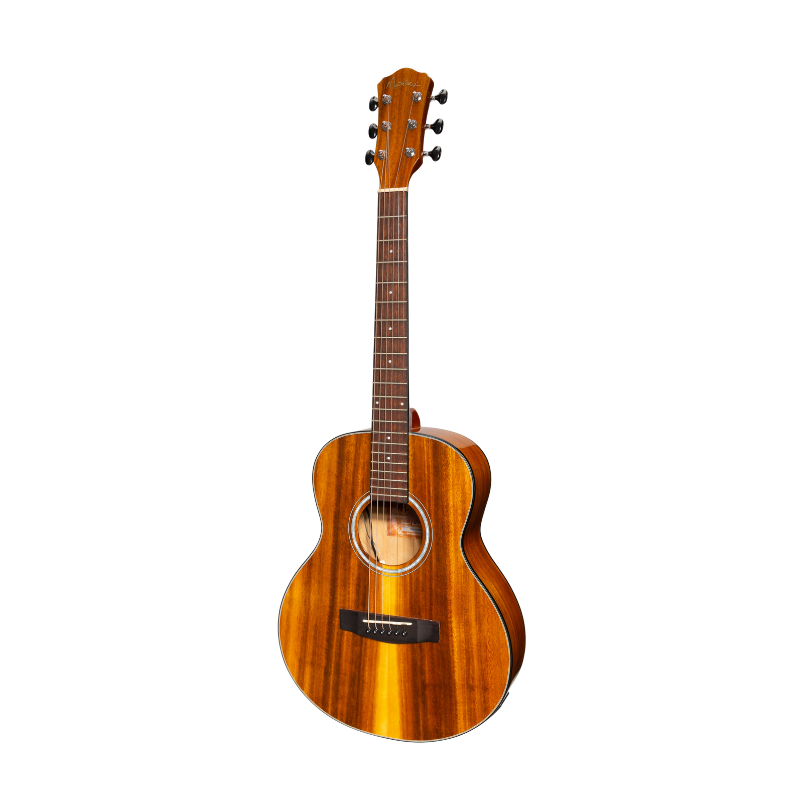 Martinez '51 Series' Acoustic-Electric Short Scale Guitar Koa Gloss 23.5" MAU-51G-KOA Natural Mini Body 6 Strings