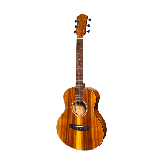 Martinez '51 Series' Acoustic-Electric Short Scale Guitar Koa Gloss 23.5" MAU-51G-KOA Natural Mini Body 6 Strings