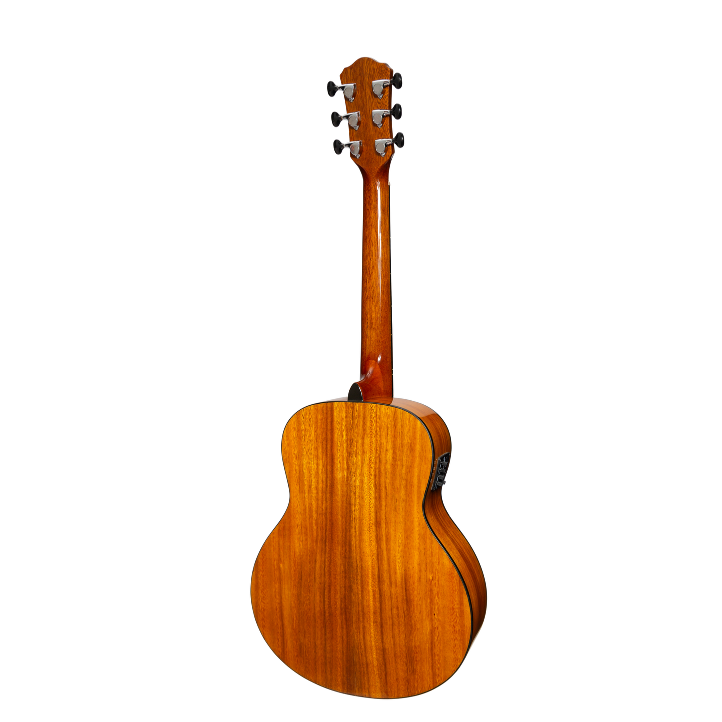 Martinez '51 Series' Acoustic-Electric Short Scale Guitar Koa Gloss 23.5" MAU-51G-KOA Natural Mini Body 6 Strings — view 2