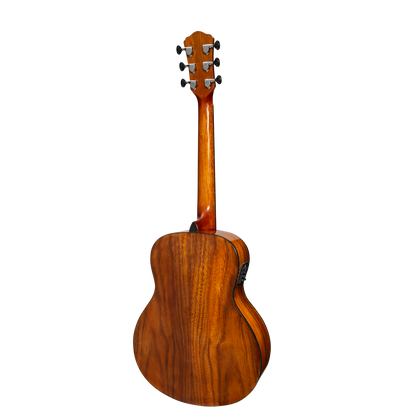Martinez 51 Series Acoustic-Electric Short Scale Guitar Teakwood Gloss MAU-51G-TK — view 2