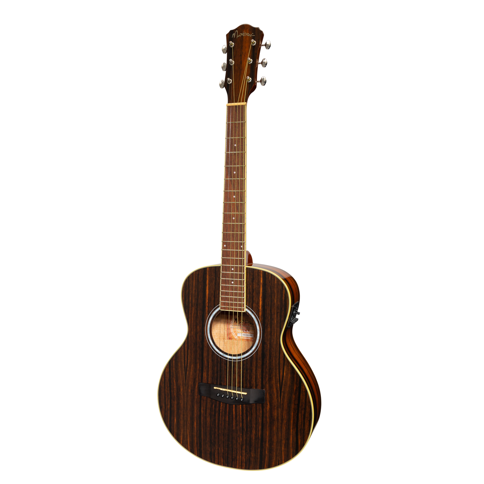 Martinez '51 Series' Left Handed Acoustic-Electric Short Scale Guitar Amara Gloss MAU-51GL-AMA
