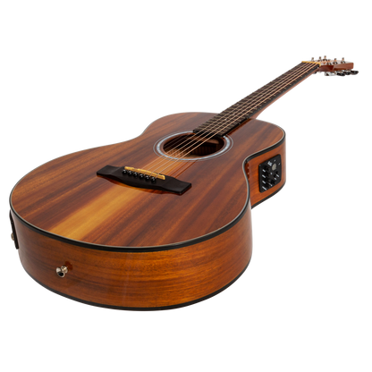 Martinez '51 Series' Left Handed Acoustic-Electric Short Scale Guitar Koa Gloss MAU-51GL-KOA — view 3
