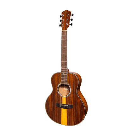 Martinez '51 Series' Left Handed Acoustic-Electric Short Scale Guitar Teakwood Gloss MAU-51GL-TK
