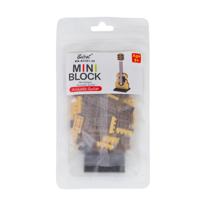 Belcat Mini Block Acoustic Guitar Building Set with Stand