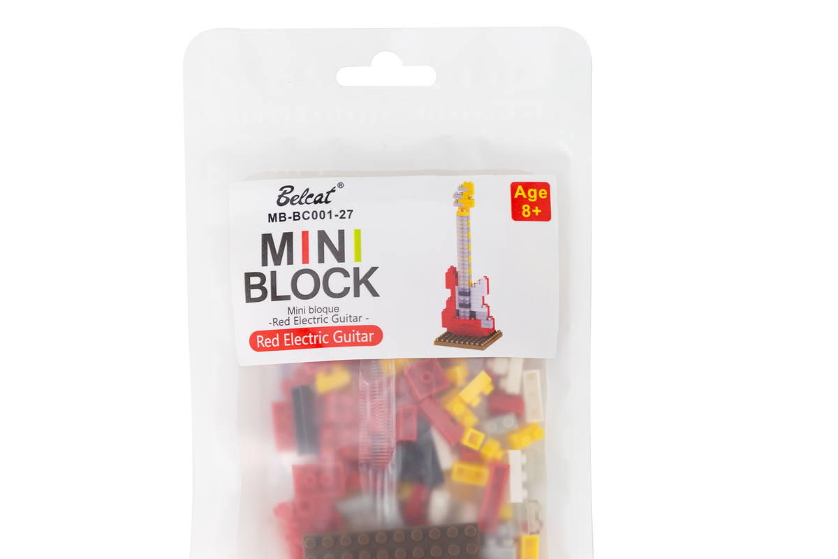 Belcat Mini Block Electric Guitar Building Set with Stand — view 2