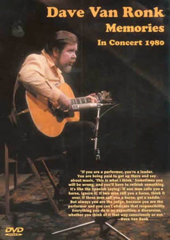 Dave Van Ronk Memories In Concert 1980
