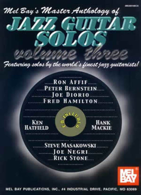 Master Anthology Of Jazz Guitar Solos Volume 3 (Softcover Book/CD)