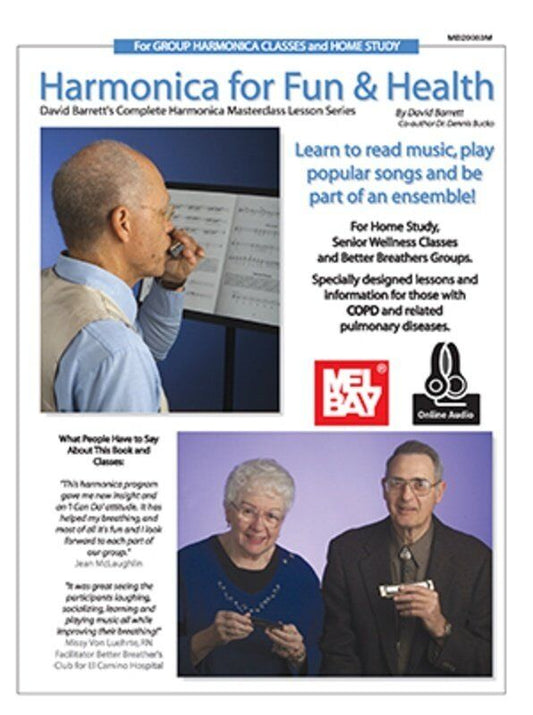 Harmonica for Fun and Health Book with CD