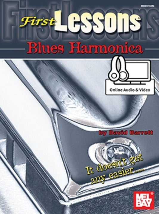 First Lessons Blues Harmonica Book by David Barrett