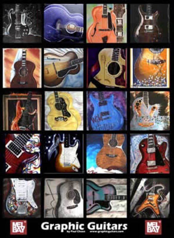 Graphic Guitars Poster by Mel Bay Publications