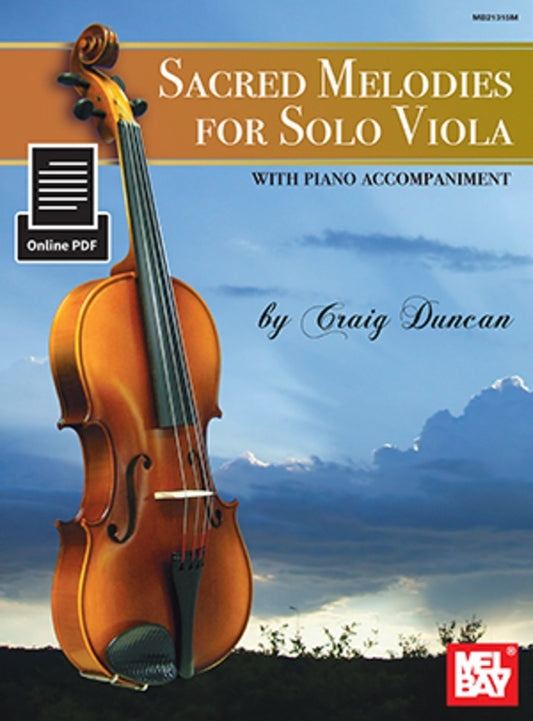 Sacred Melodies For Solo Viola Book/Online (Softcover Book/Online Media) Book
